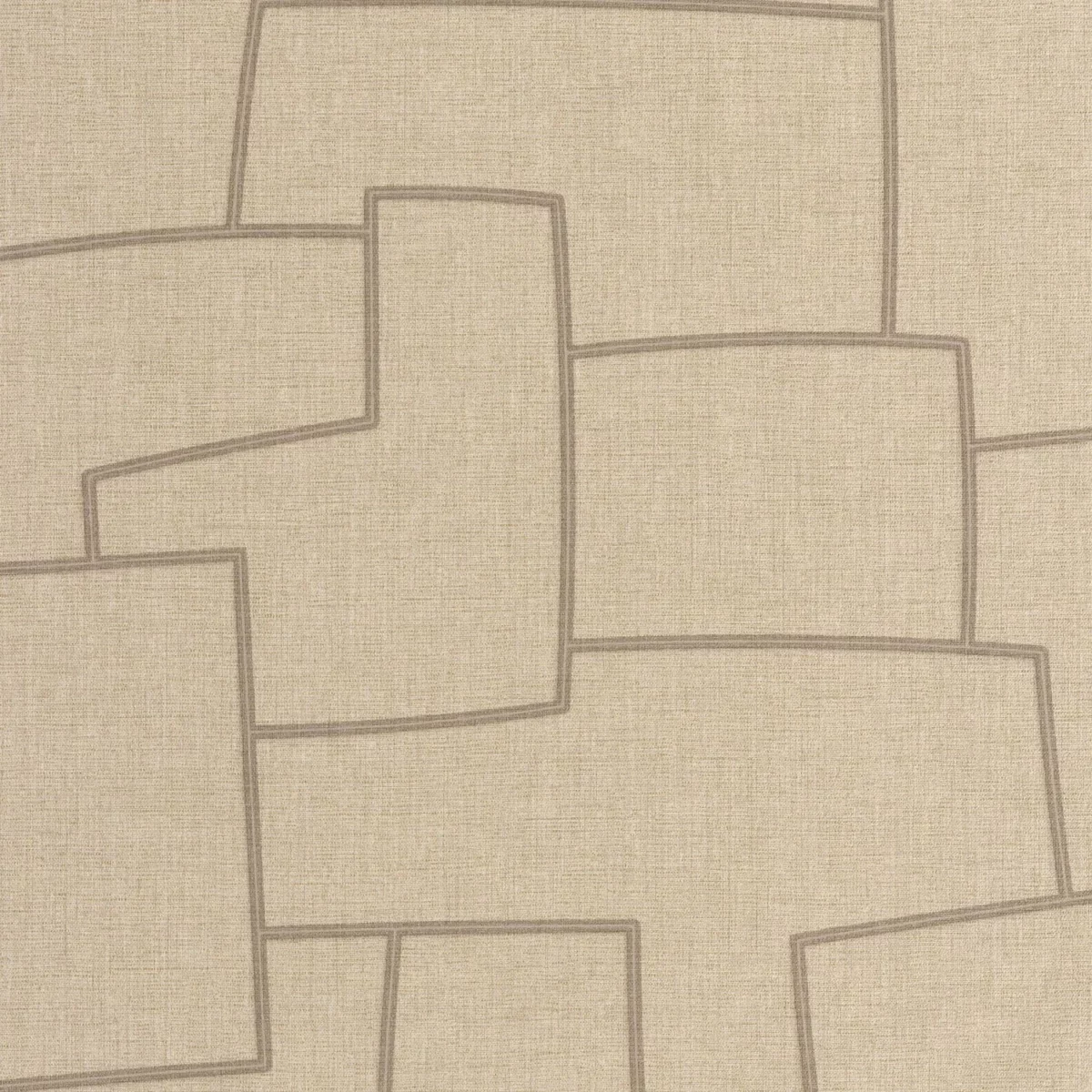 Inca Wallpaper - Beige Lin by neutral misc wallpaper from casadeco