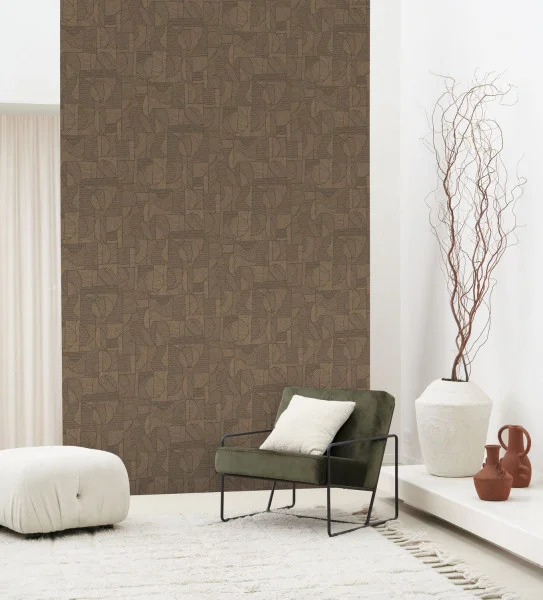 Baman Wallpaper - Or / Noir by Baman Wallpaper - Or / Noir from