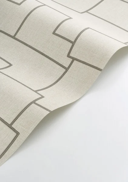 Inca Wallpaper - Grege / Noir by Inca Wallpaper - Grege / Noir from