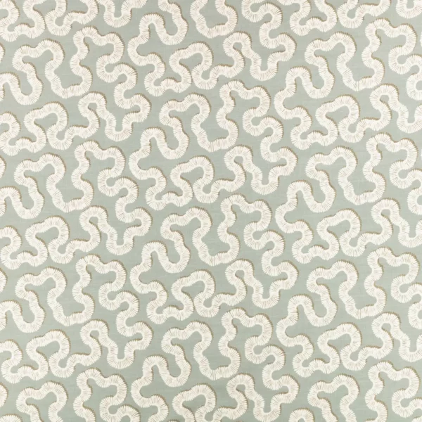Kezia Fabric - Mineral by blue misc cotton fabric from Romo