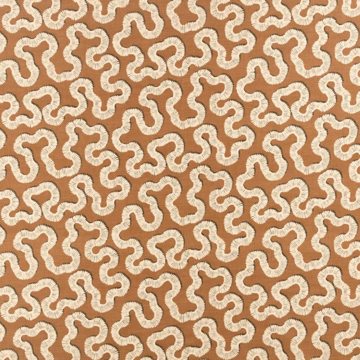Kezia Fabric - Copper by orange misc cotton fabric from Romo