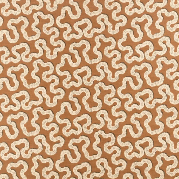 Kezia Fabric - Copper by orange misc cotton fabric from Romo