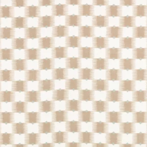 neutral checked cotton fabric from Romo