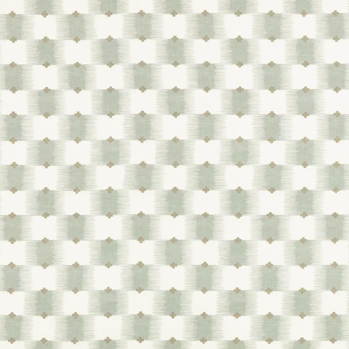 Ziri Fabric - Mineral by blue checked cotton fabric from Romo