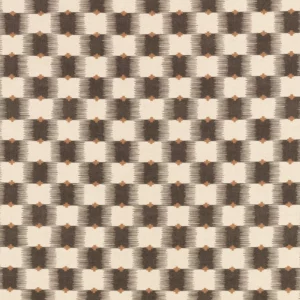 brown checked cotton fabric from Romo