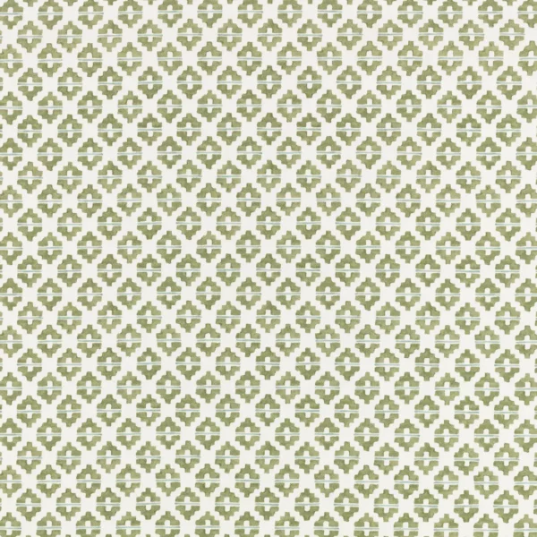 Elska Fabric - Matcha by green misc cotton fabric from Romo
