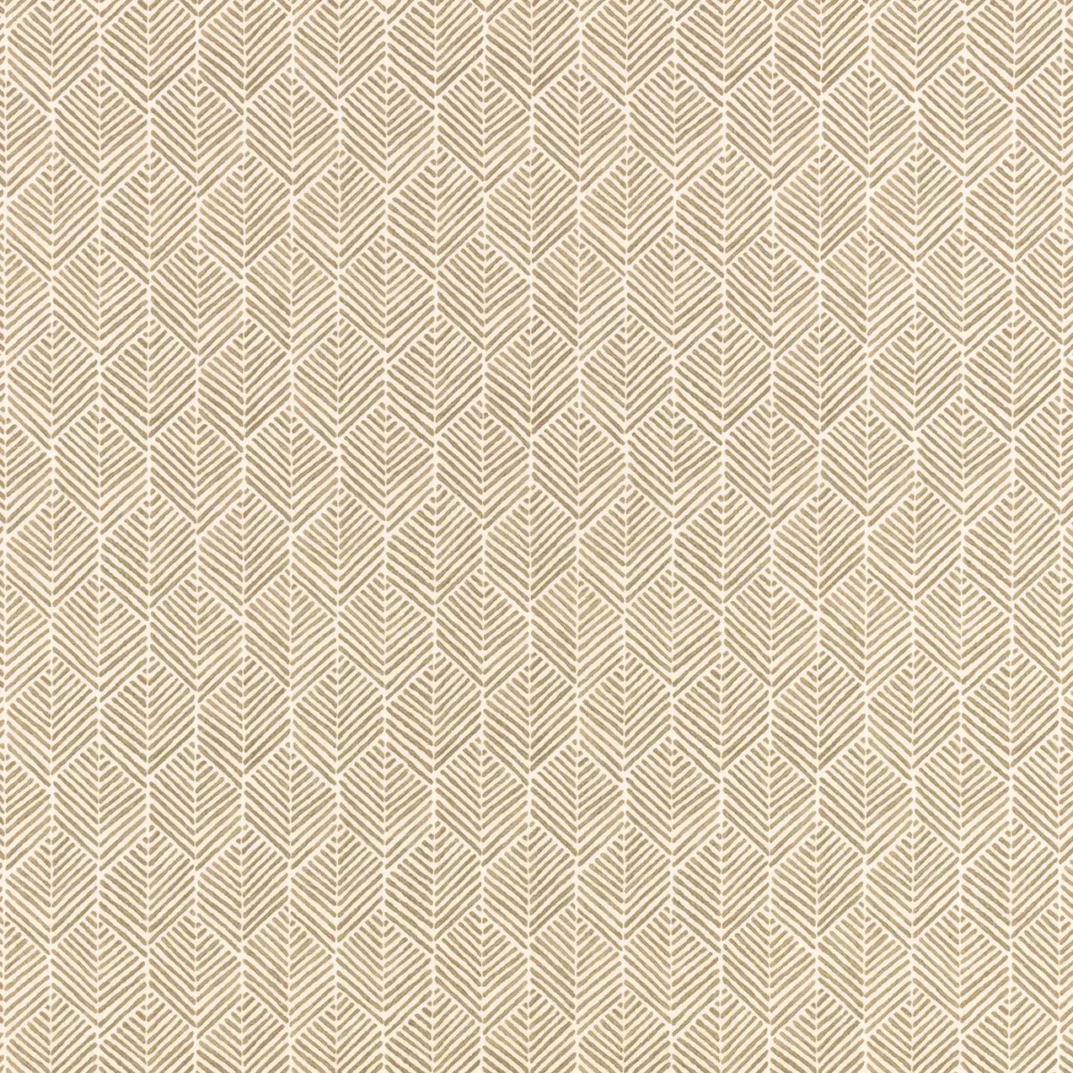 Remi Fabric - Caper by brown geometric cotton fabric from Romo