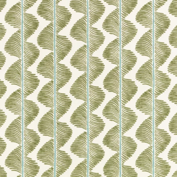 Aubin Fabric - Matcha by green misc cotton fabric from Romo