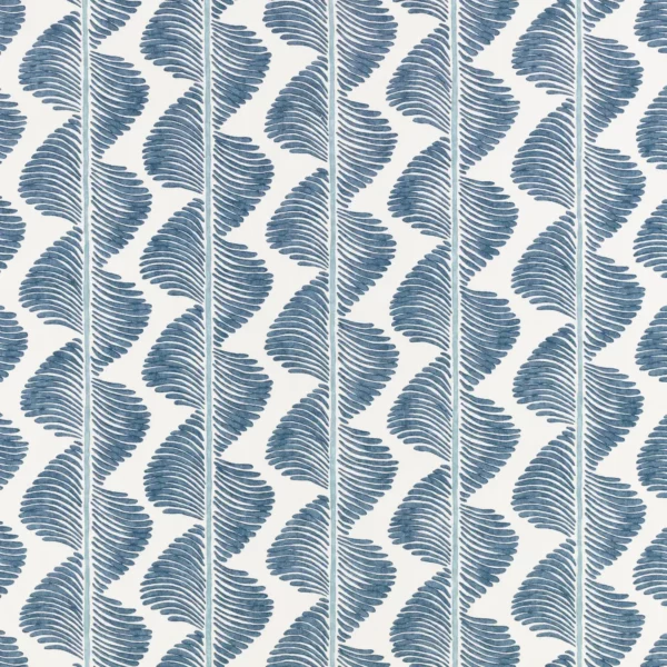 Aubin Fabric - Buxton Blue by blue misc cotton fabric from Romo