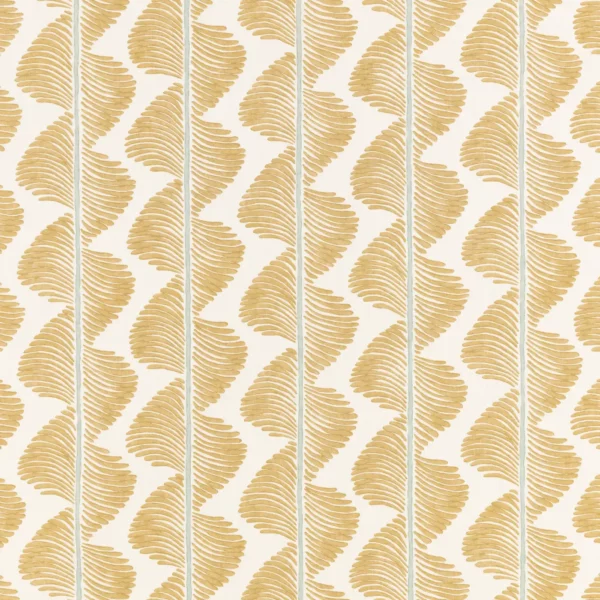 Aubin Fabric - Hay by yellow misc cotton fabric from Romo