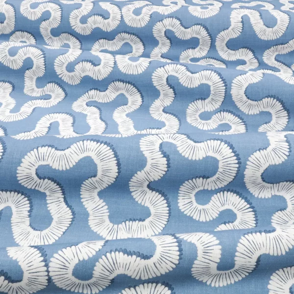 Kezia Fabric - Boathouse Blue by Kezia Fabric - Boathouse Blue from