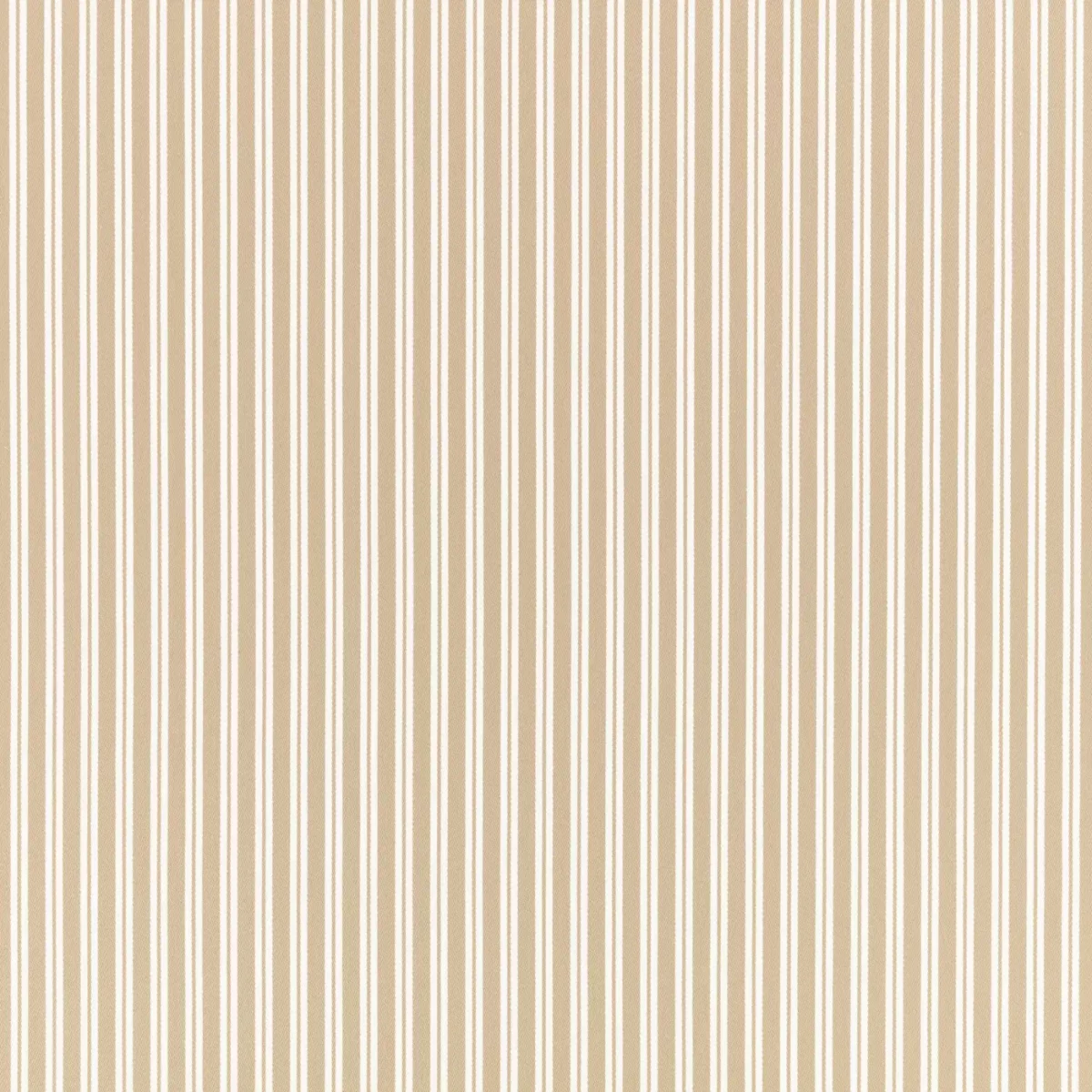 Obie Fabric - Jute by neutral striped cotton fabric from Romo