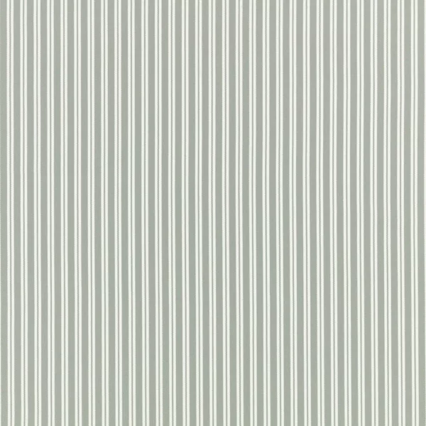 Obie Fabric - Eucalyptus by blue striped cotton fabric from Romo