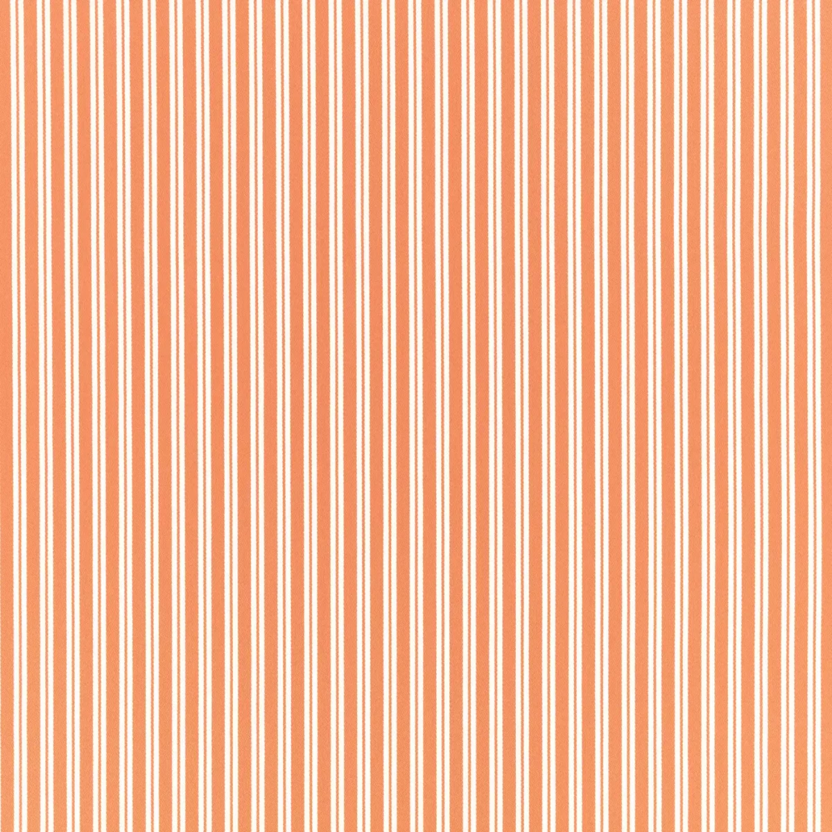 Obie Fabric - Mango by orange striped cotton fabric from Romo