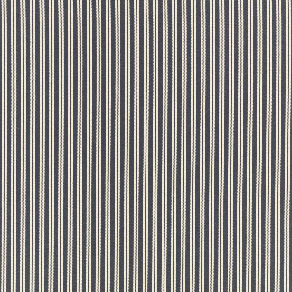 Obie Fabric - Twilight by black-grey striped cotton fabric from Romo