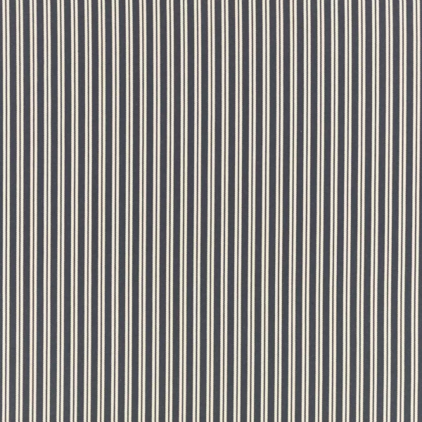 black-grey striped cotton fabric from Romo