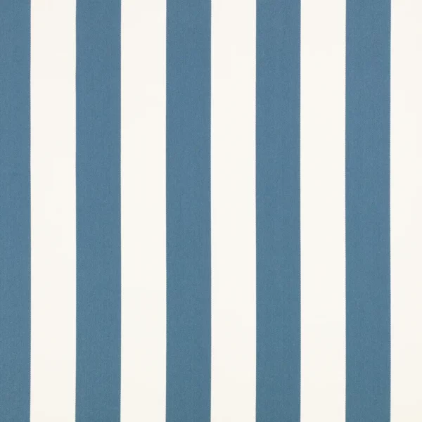 Aron Fabric - Buxton Blue by blue striped cotton fabric from Romo