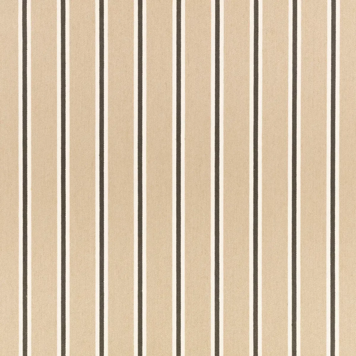 Tiva Fabric - Almond by neutral striped woven fabric from Romo