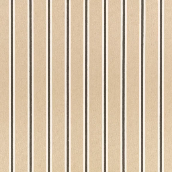 Tiva Fabric - Almond by neutral striped woven fabric from Romo