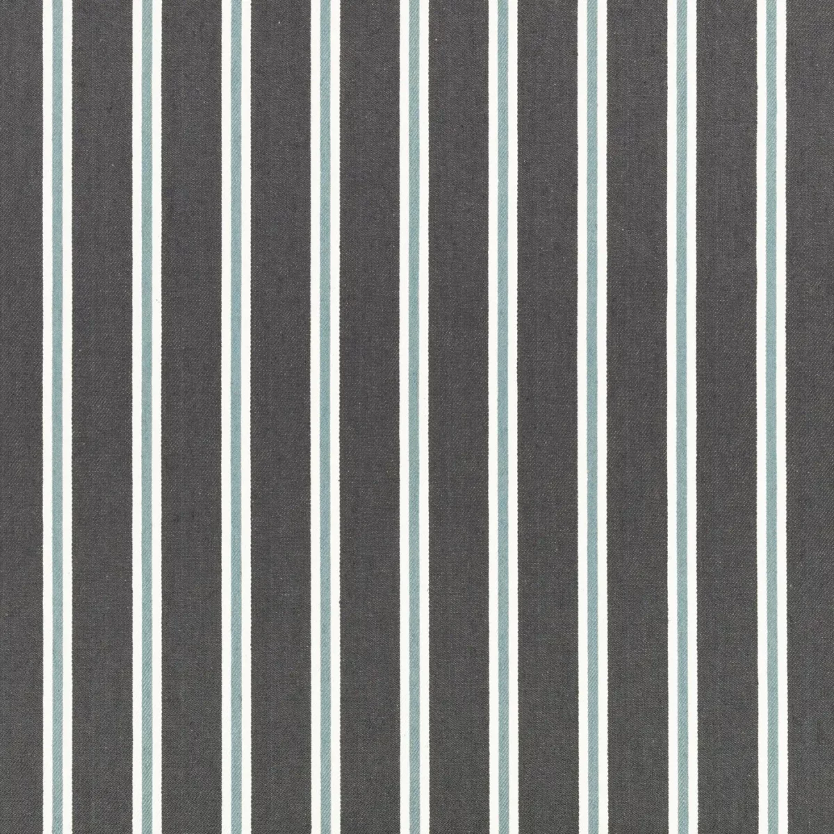 Tiva Fabric - Twilight by black-grey striped woven fabric from Romo