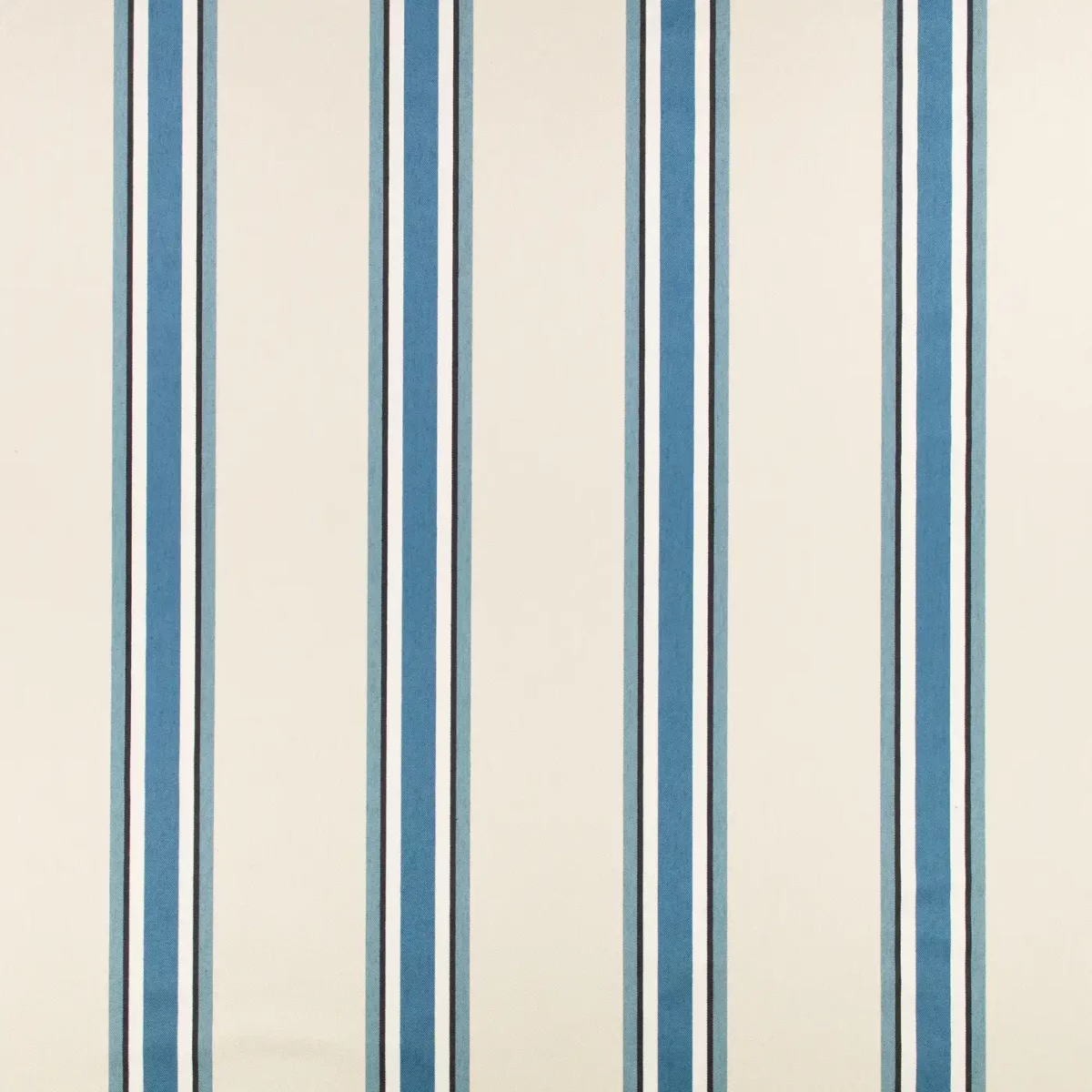 blue striped woven fabric from Romo