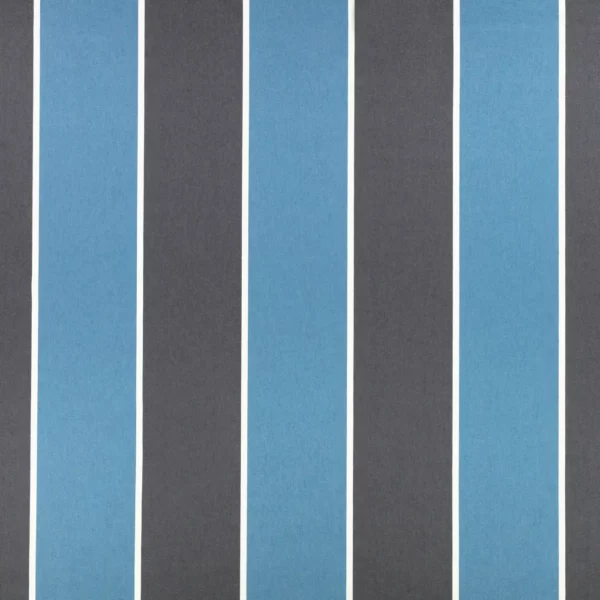 Arbury Fabric - Twilight by blue striped woven fabric from Romo