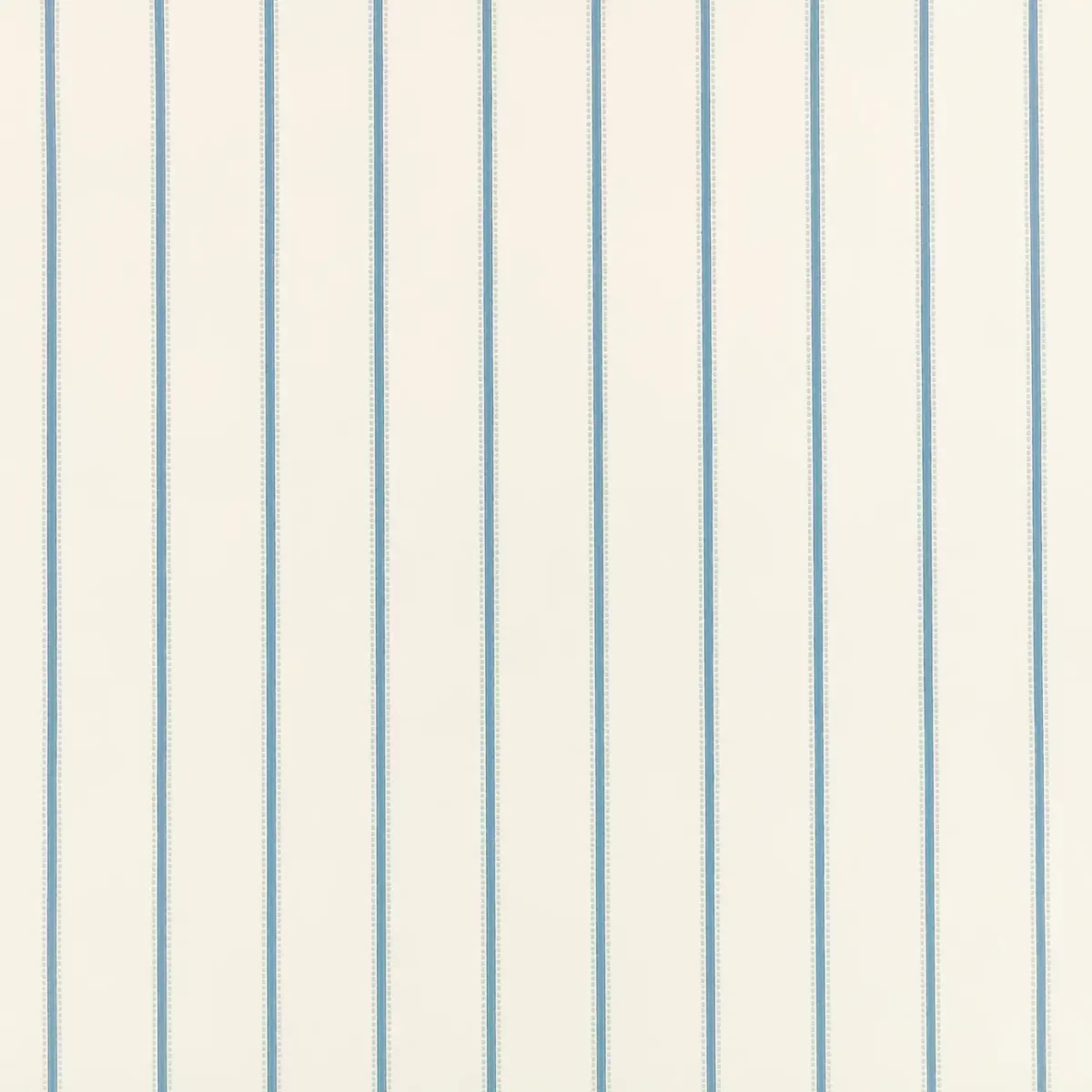 Alma Wallpaper - Boathouse Blue by blue striped wallpaper from romo