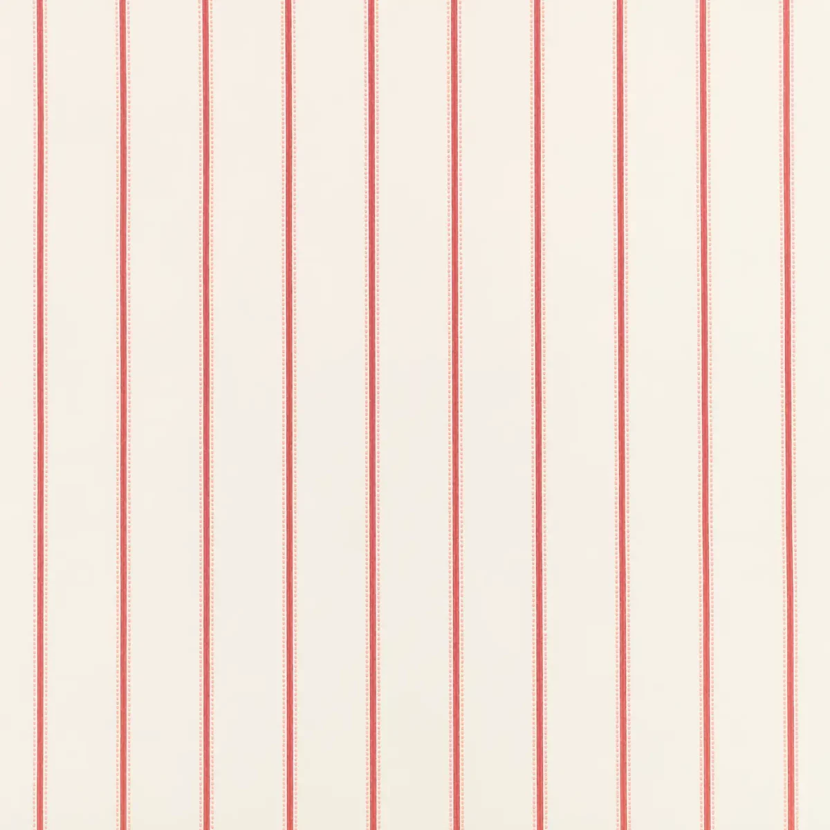 Alma Wallpaper - Pimento by red striped wallpaper from romo