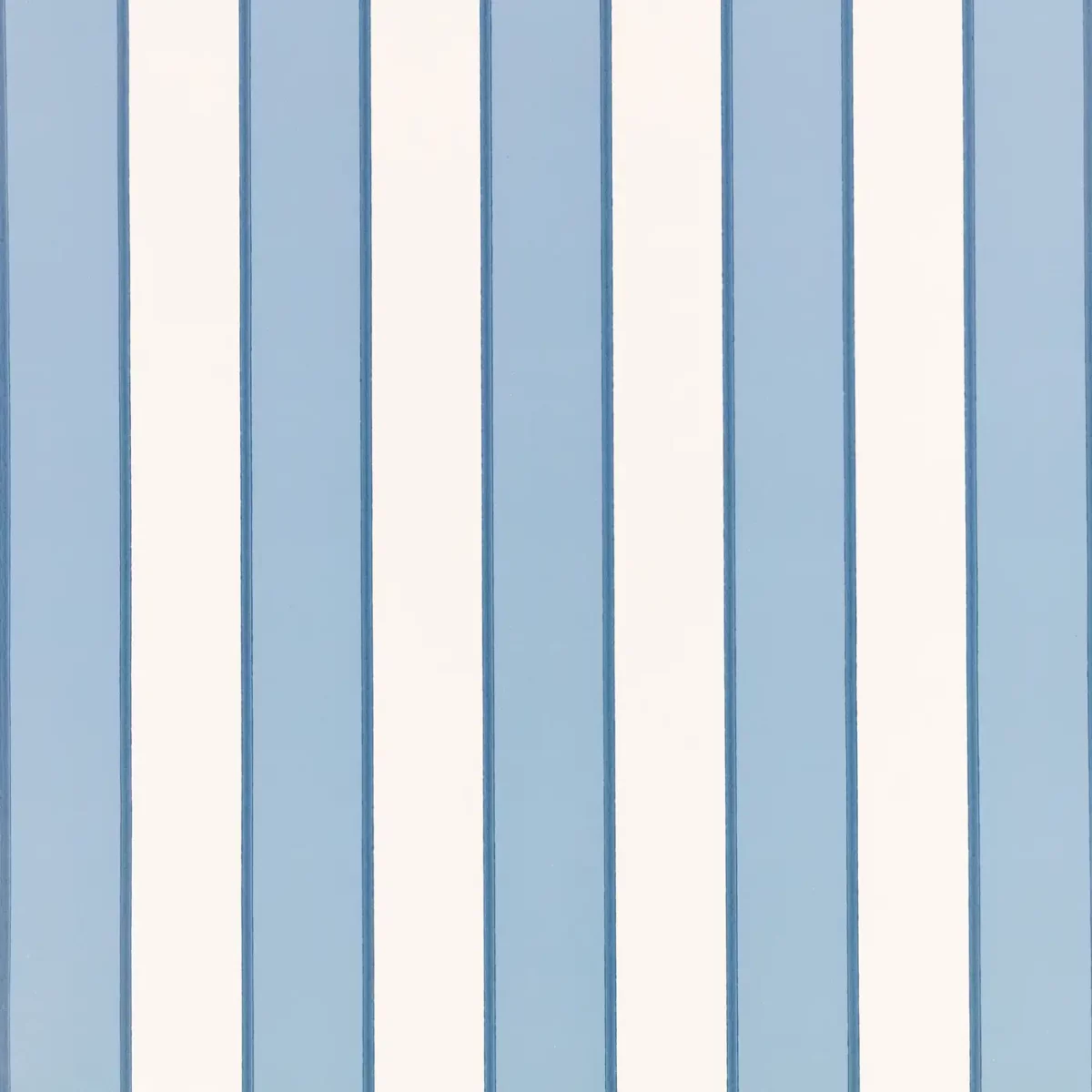 Orsin Wallpaper - Boathouse Blue by blue striped wallpaper from romo