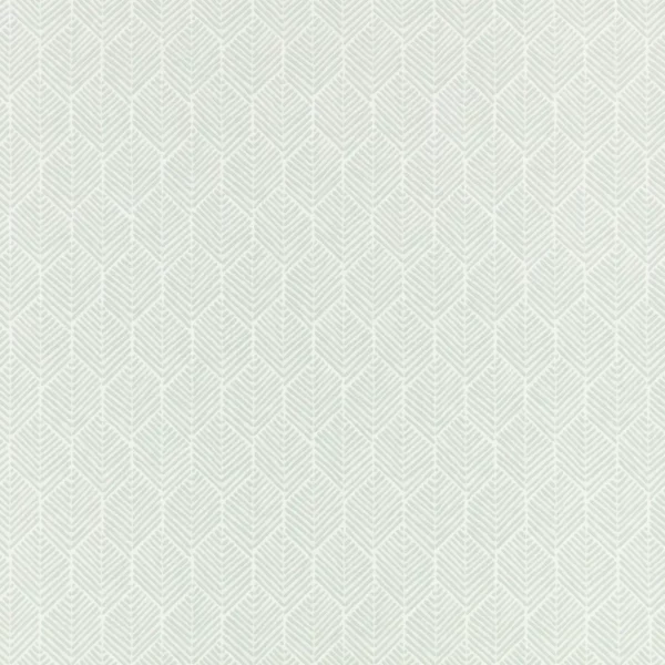 Remi Wallpaper - Eau de Nil by blue geometric wallpaper from romo
