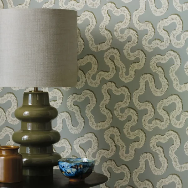 Kezia Wallpaper - Eau de Nil by Kezia Wallpaper - Eau de Nil from