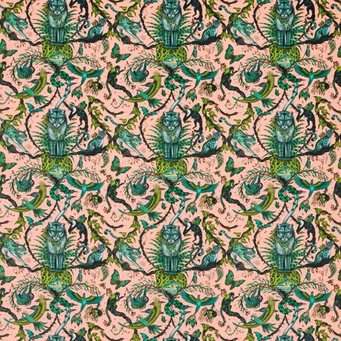 Bosque Dreams Velvet Fabric - Pink swatch