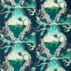 blue animal velvet-chenille fabric from Emma Shipley