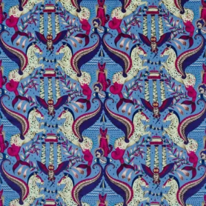 purple animal velvet-chenille fabric from Emma Shipley