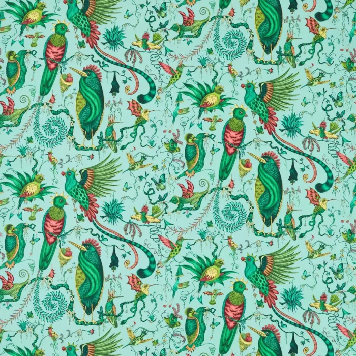 Quetzal Fabric - Aqua swatch