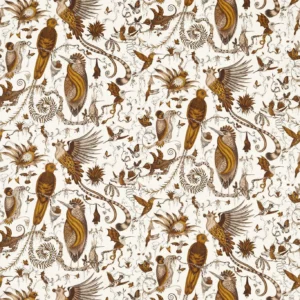 brown animal cotton fabric from Emma Shipley