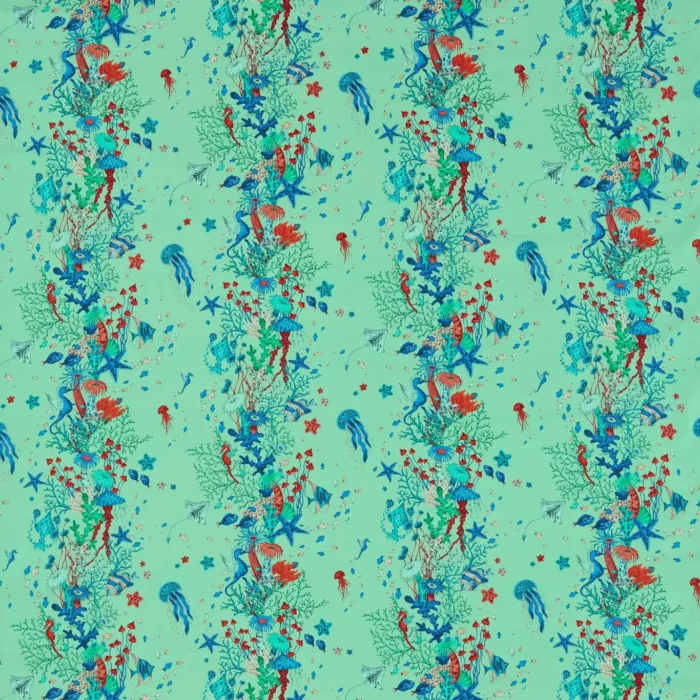 Seaforest Fabric - Aqua swatch