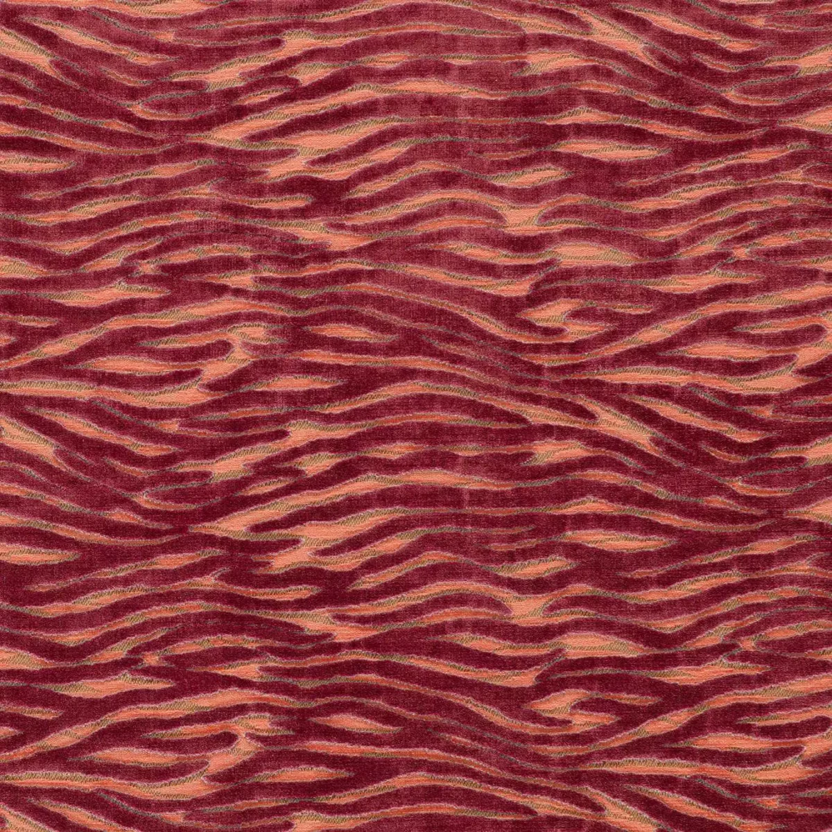 red misc velvet-chenille fabric from Emma Shipley