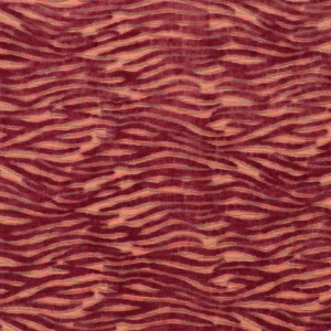 red misc velvet-chenille fabric from Emma Shipley