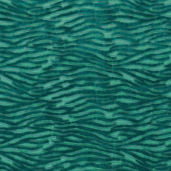 Wildstripe Fabric - Seafoam by blue misc velvet-chenille fabric from Emma Shipley