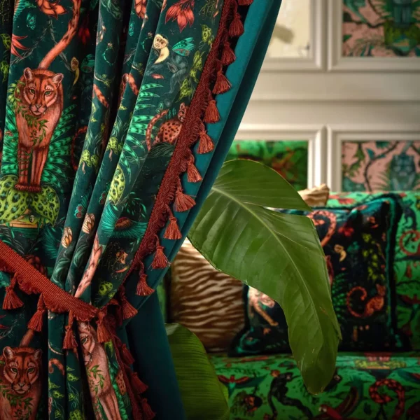 Bosque Dreams Velvet Fabric - Forest by Bosque Dreams Velvet Fabric - Forest from
