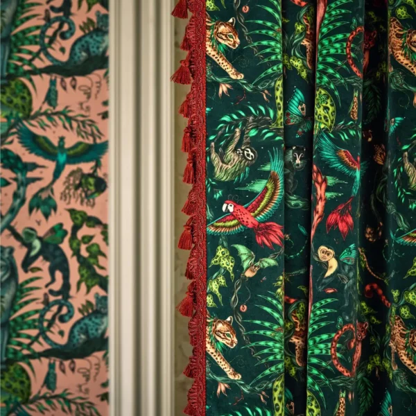 Bosque Dreams Velvet Fabric - Forest by Bosque Dreams Velvet Fabric - Forest from