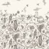 black-grey animal wallpaper from emma shipley