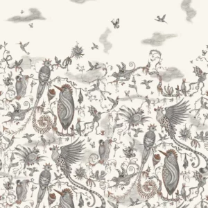 black-grey animal wallpaper from emma shipley