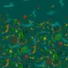 green animal wallpaper from emma shipley
