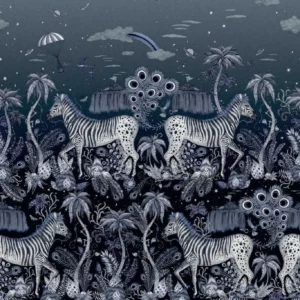 blue animal wallpaper from emma shipley