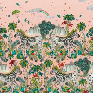 pink animal wallpaper from emma shipley