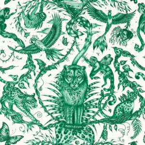 green animal wallpaper from emma shipley
