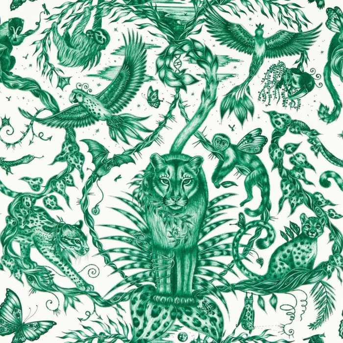 Bosque Dreams Wallpaper - Seafoam swatch