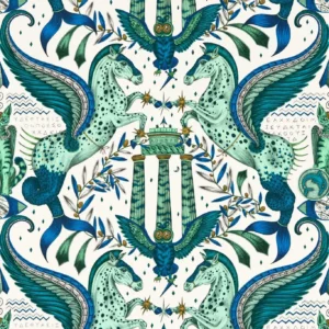 blue animal wallpaper from emma shipley